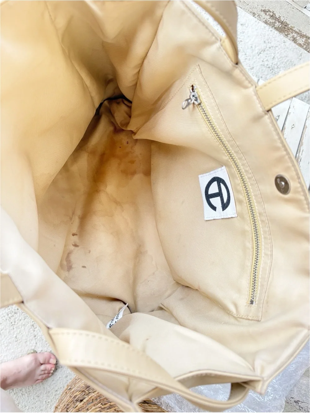 Telfar Brown Vegan Leather Shopper Tote